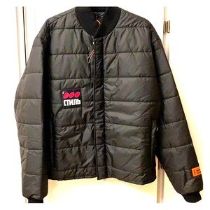 NWT Heron Preston Mid-Weight quilted Bomber jacket